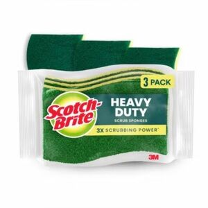 Heavy Duty Scotch-Brite Scrub Sponge PACK OF 3